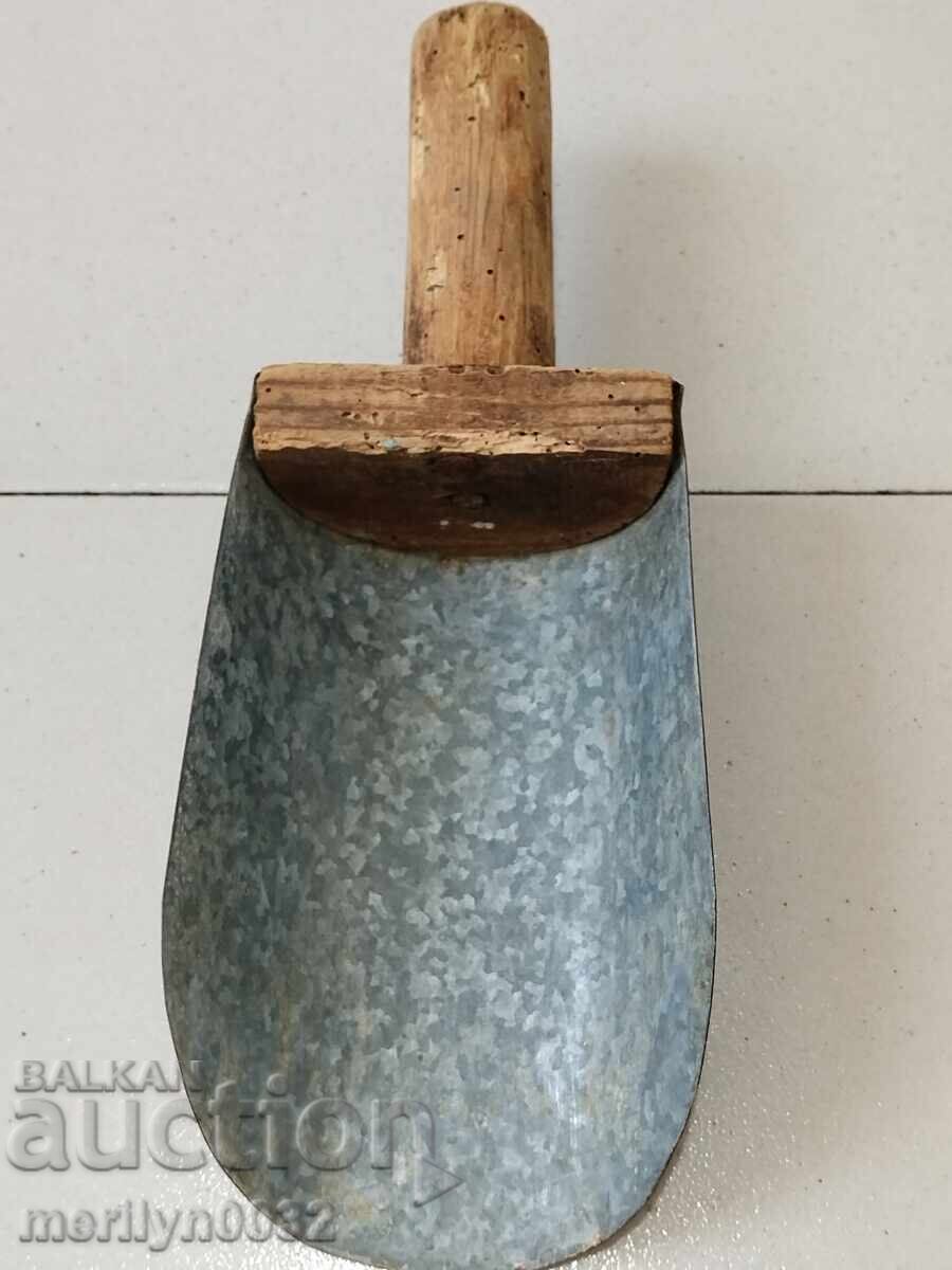 Стара лопатка за зърнени храни, дървения - 7