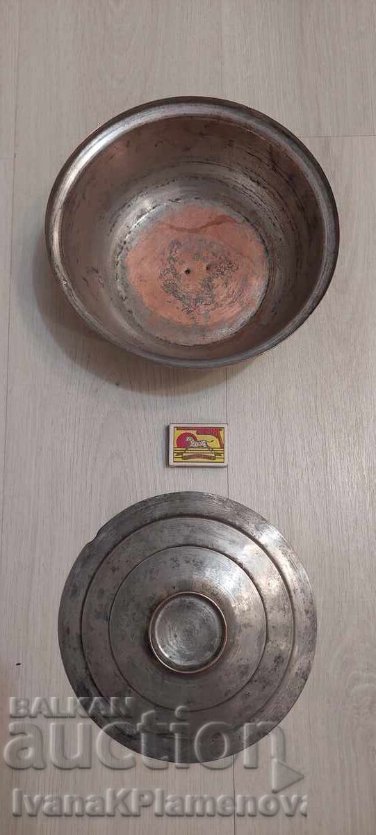 Copper retro cup with lid for connoisseurs - 6