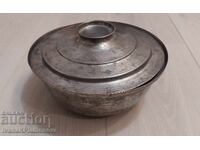 Cupa cu capac de cupru retro pentru colecționari