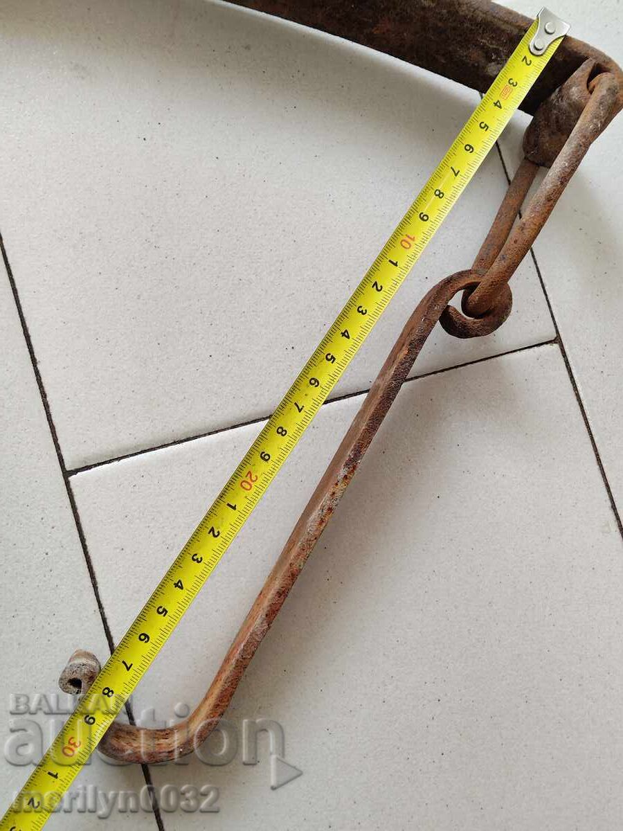 Σφυρήλατη ρόδα με γάντζους για δίκυκλο φαιτόν σφυρήλατο σίδερο - 5