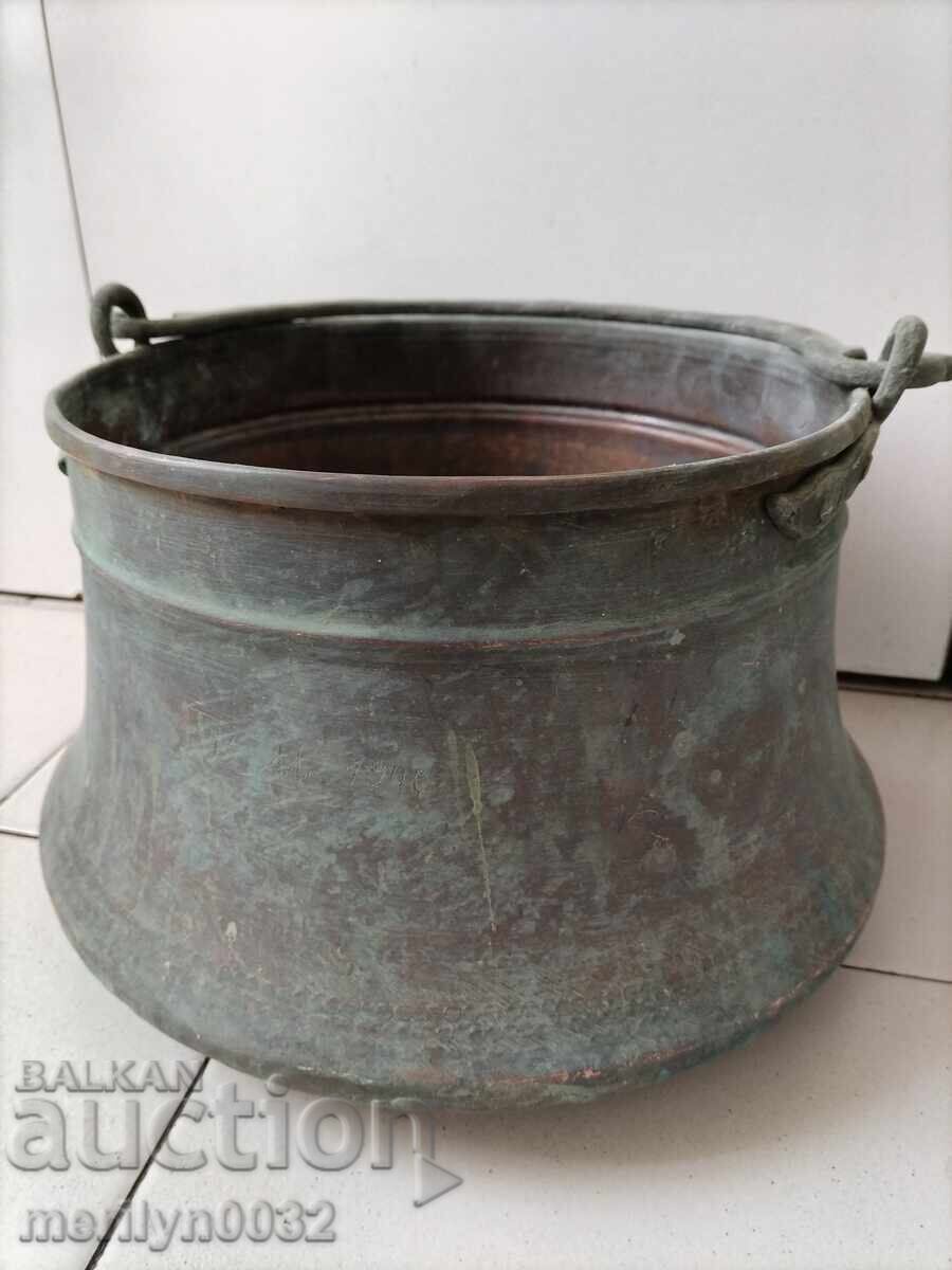 Δημοπρασία Παλιό χάλκινο καζάνι, καζάνι, χάλκινο, χάλκινο