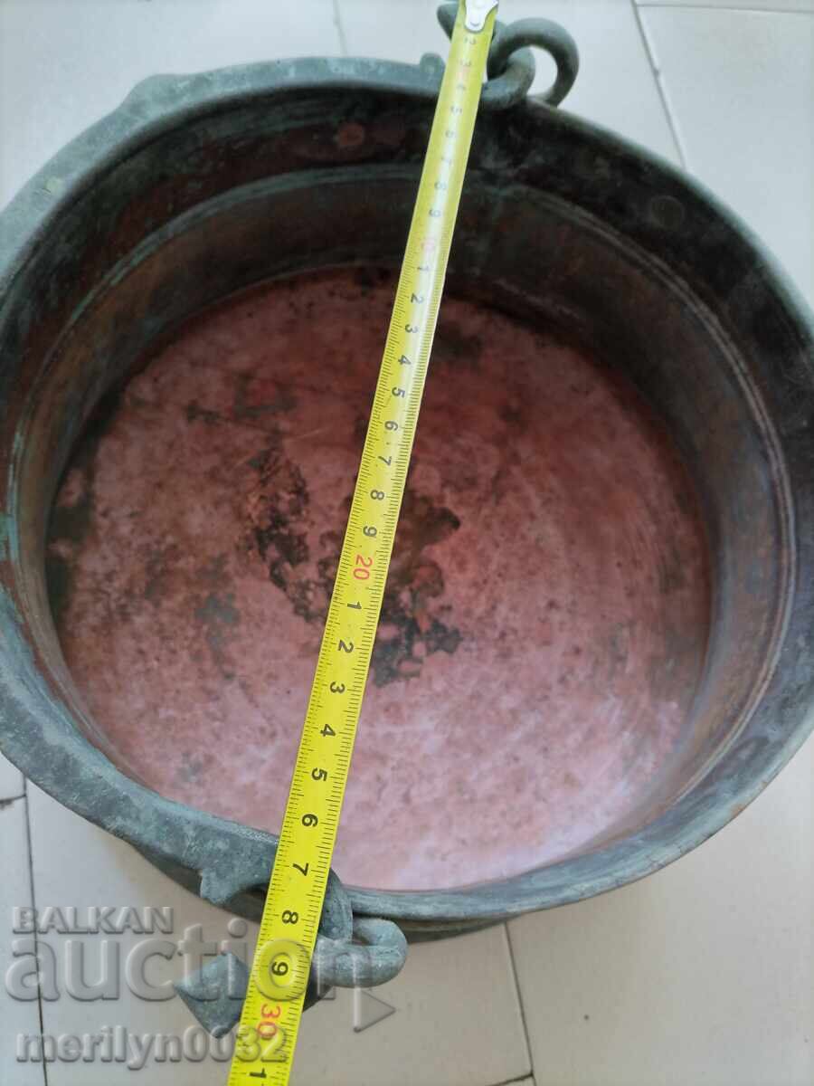 Παλιό χάλκινο καζάνι, καζάνι, χάλκινο, χάλκινο - 5