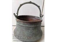 Παλιό χάλκινο καζάνι, καζάνι, χάλκινο, χάλκινο