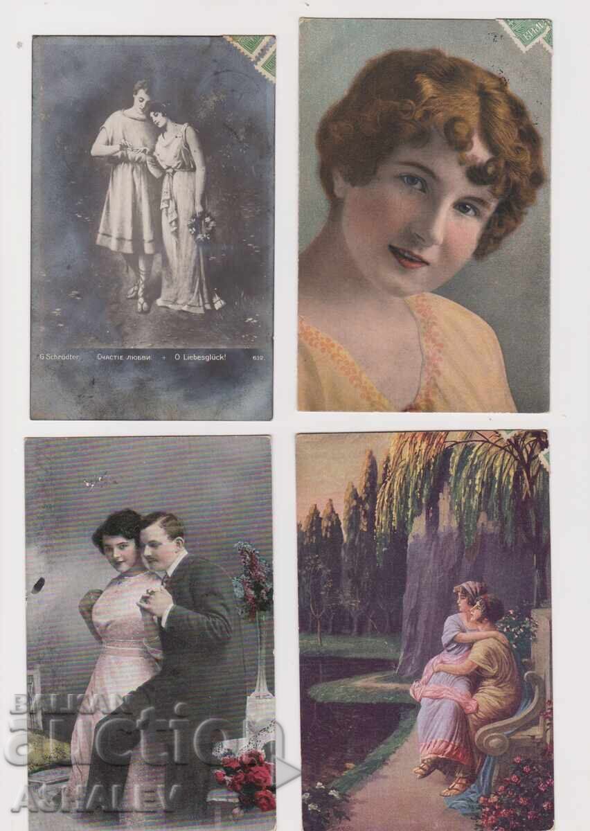 1917-18 4 bucăți CARTE POȘTALĂ CENZURATĂ cu preț € 5.00 | 9.78 BGN