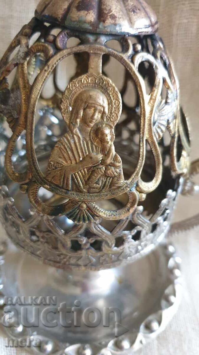 Licitație Veche candelă din alamă - lampă