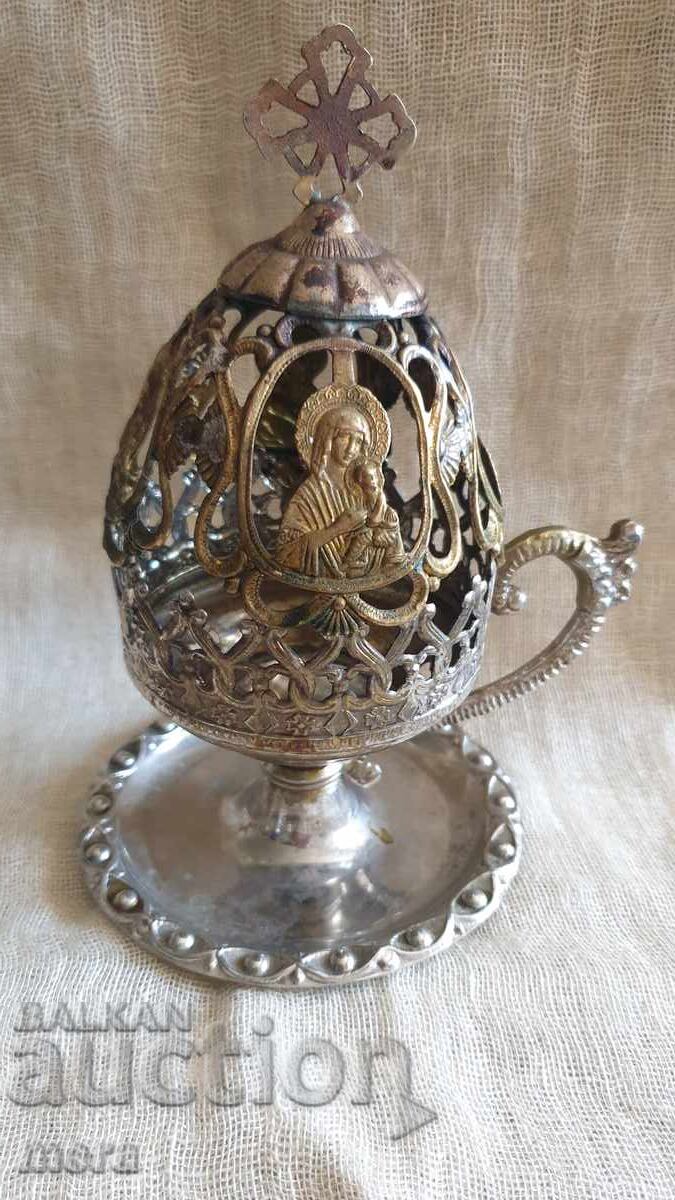 Veche candelă din alamă - lampă