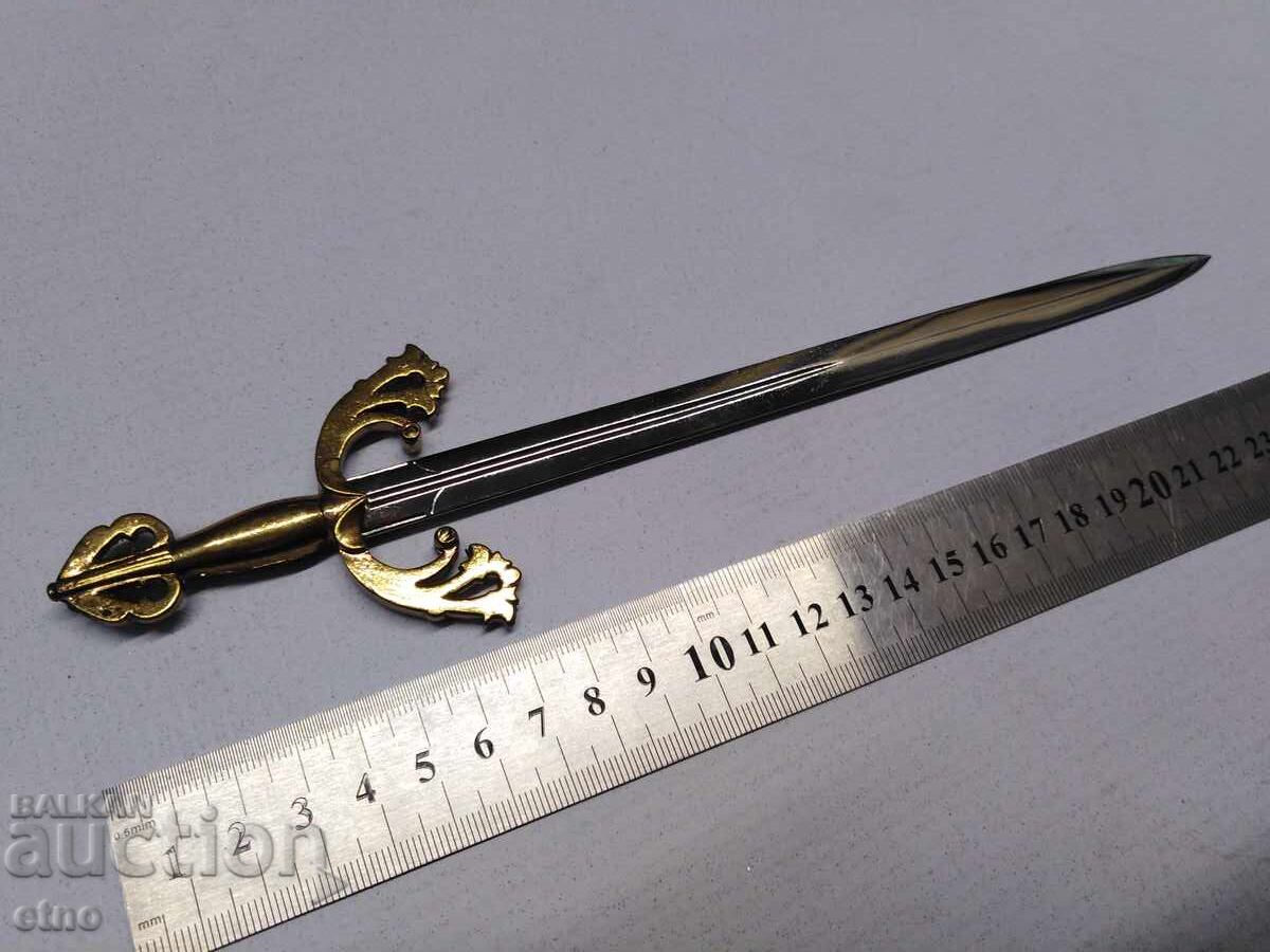 Delivery of Old Letter Opener - Knight's Sword