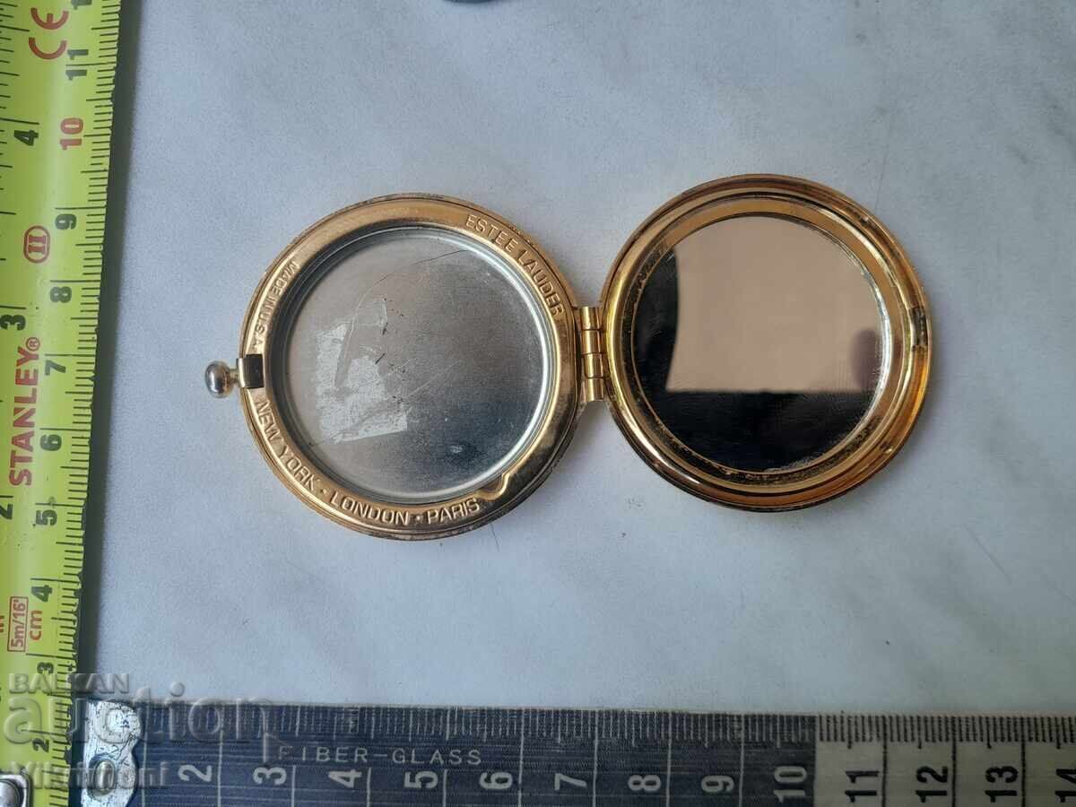 Παράδοση Estee Lauder, πουδριέρα, καθρεφτάκι, κουτάκι, Made in USA