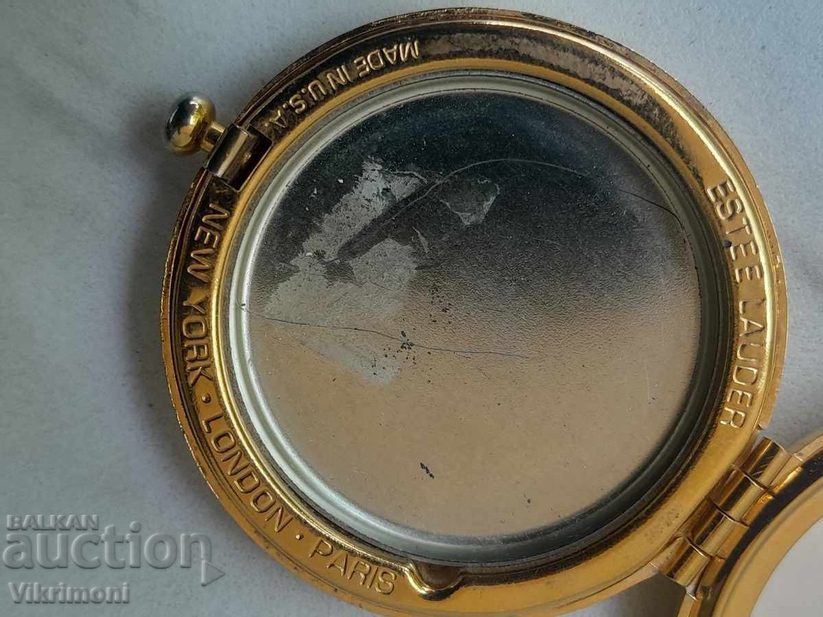 Estee Lauder, πουδριέρα, καθρεφτάκι, κουτάκι, Made in USA - 6