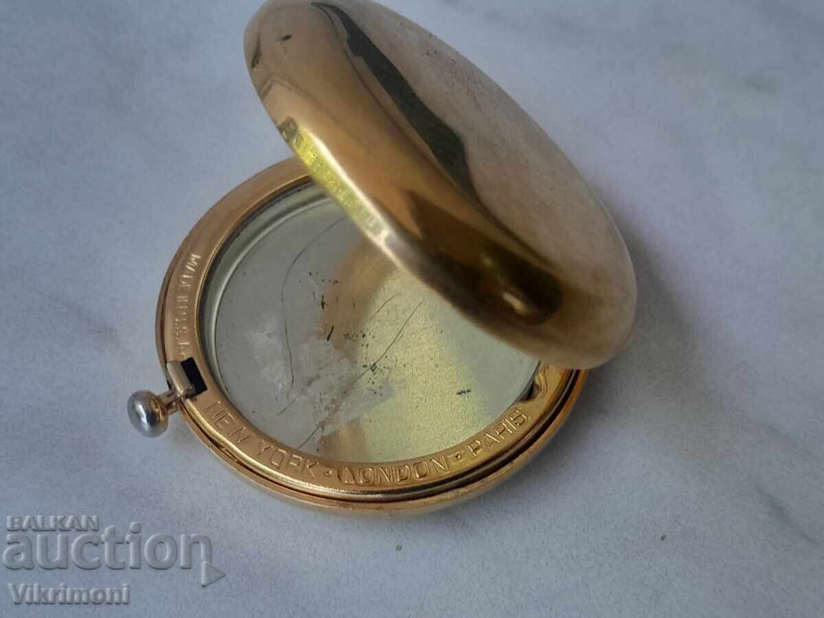 Estee Lauder, pudrieră, oglindă, cutie, Made in USA - 7