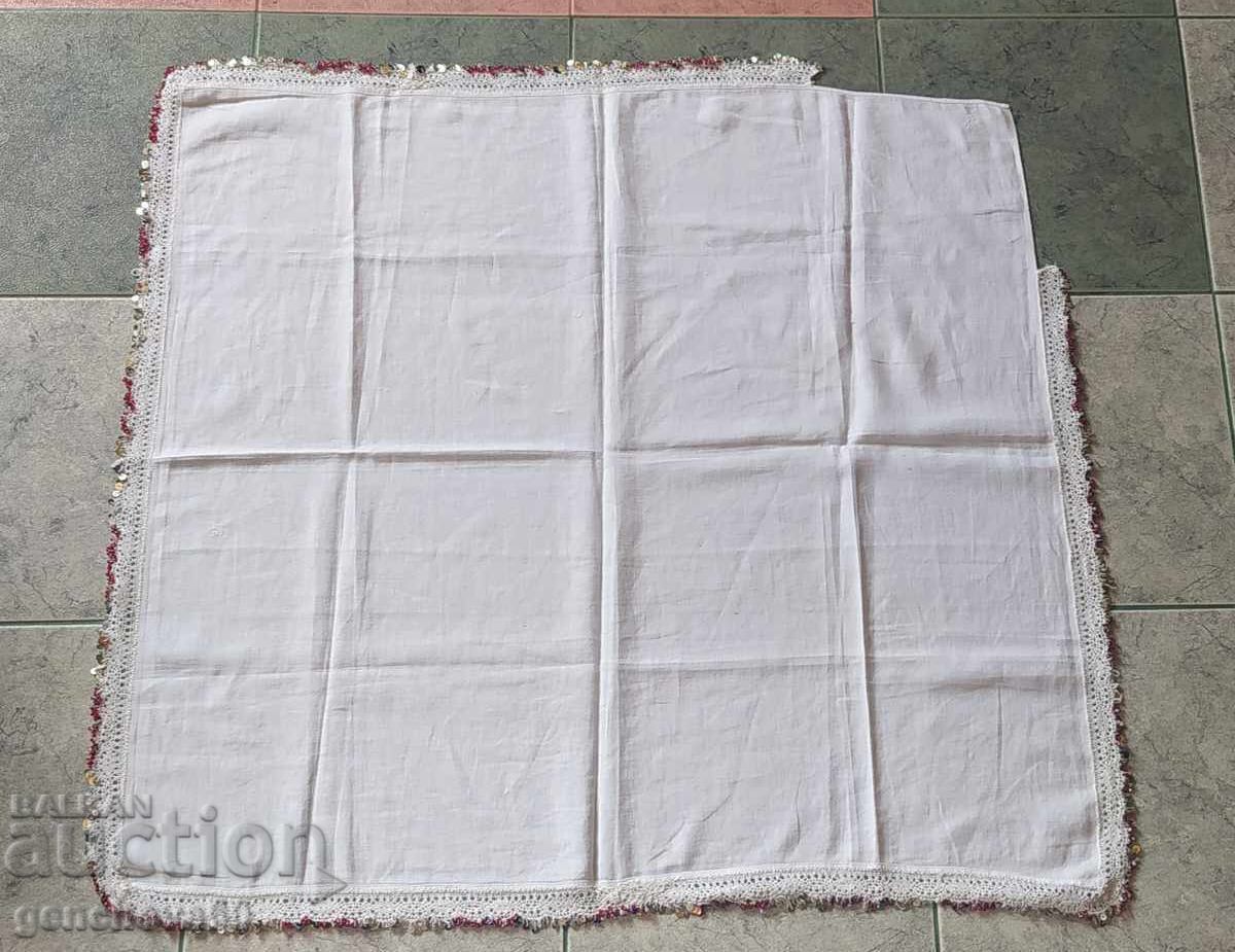 Batic pentru costum popular cu mărgele și paiete - 5