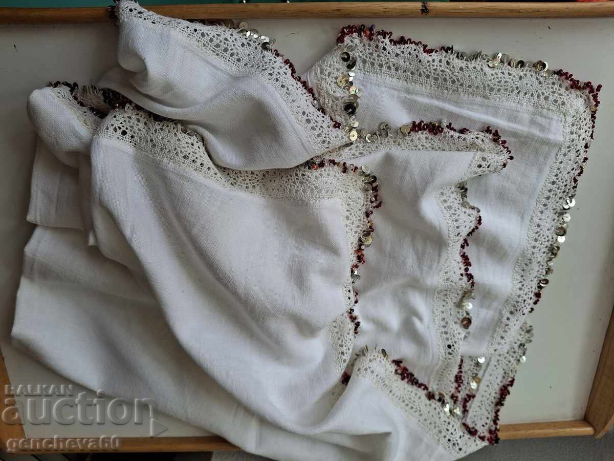 Προσωπίδα για παραδοσιακή φορεσιά με χάντρες και παγιέτες - 6