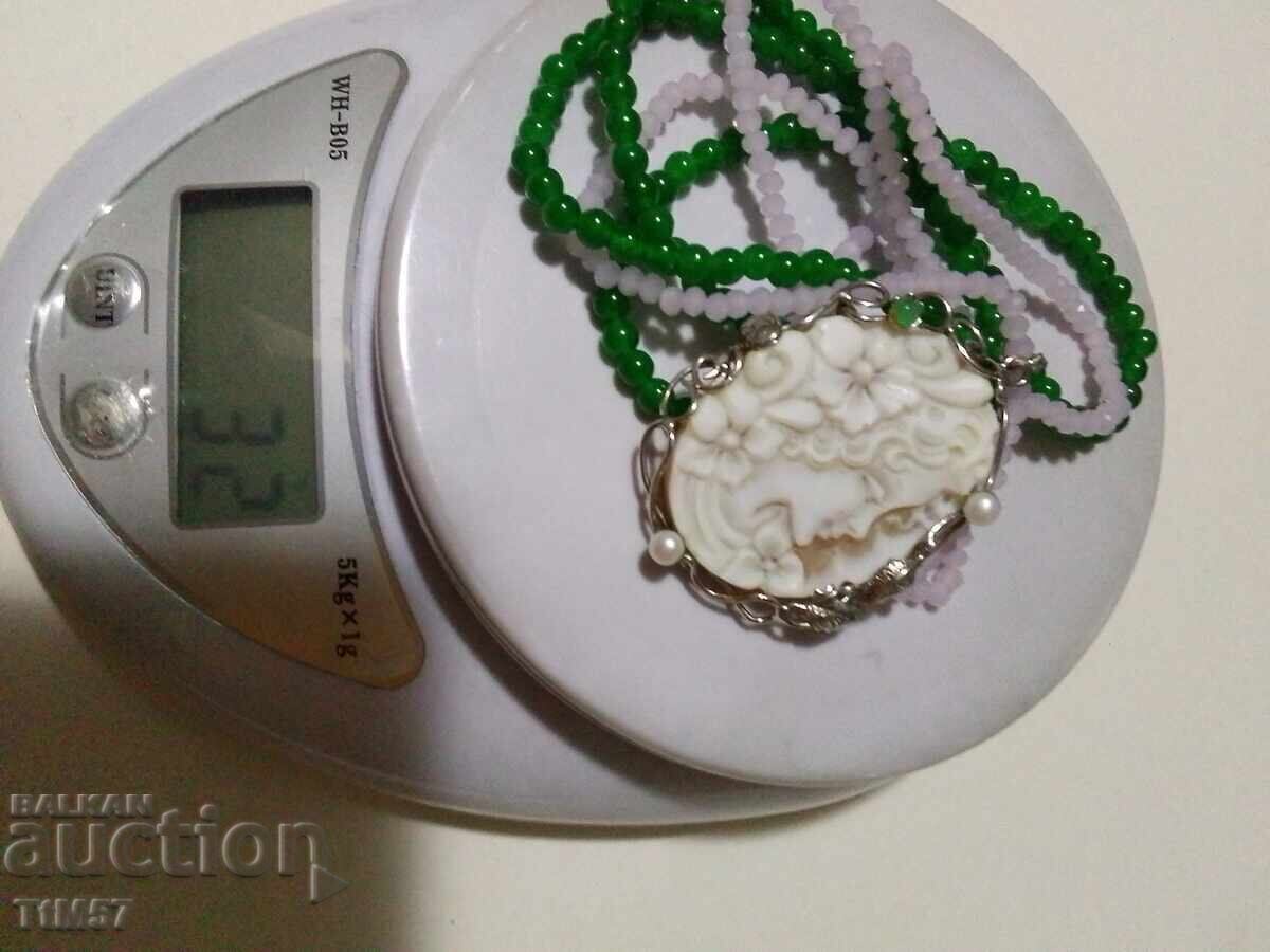 Unicat colier nou cu camee