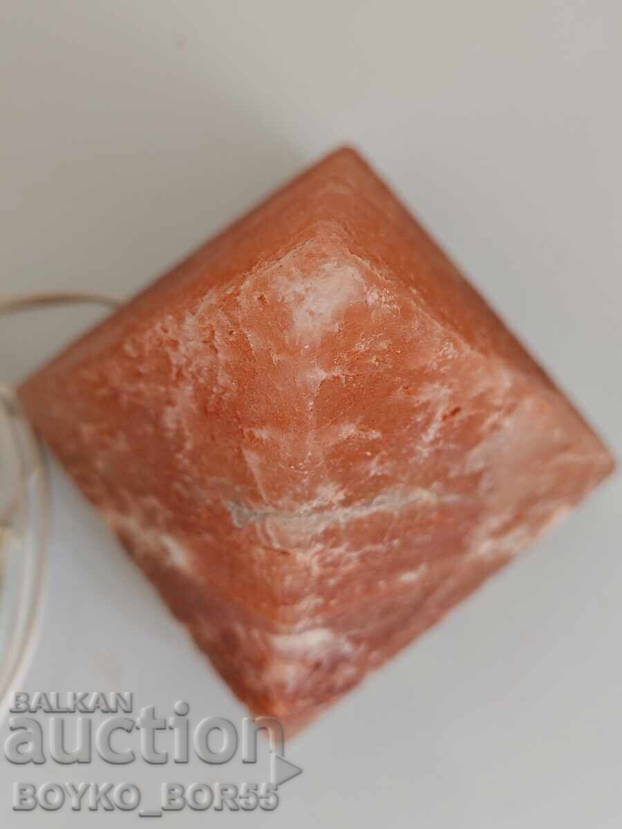 Δημοπρασία Όμορφη Παλιά Επιτραπέζια Λυχνία Πυραμίδα Ιμαλαϊκό Αλάτι