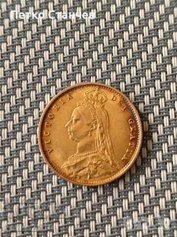 Gold Coin Victoria 1887 Half Sovereign Gold Coin Victoria 1887 Half Sovereign