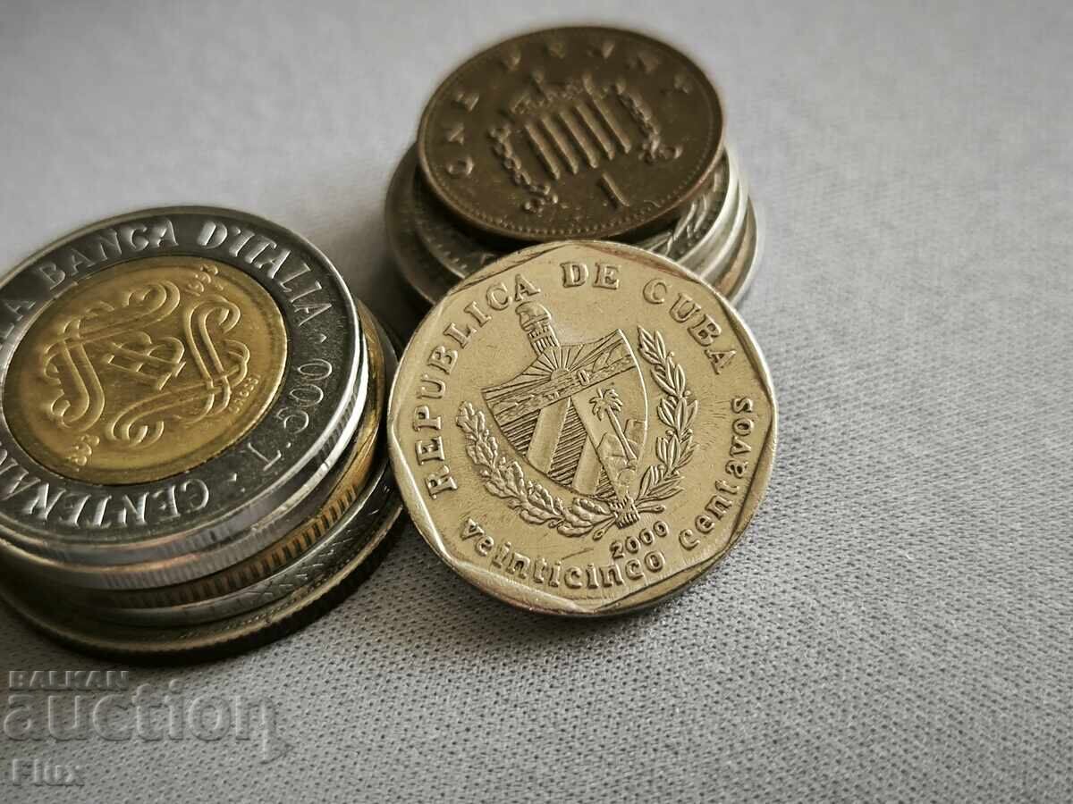 Νόμισμα - Κούβα - 25 σεντάβος | 2000 με τιμή 2.25 BGN | € 1.15