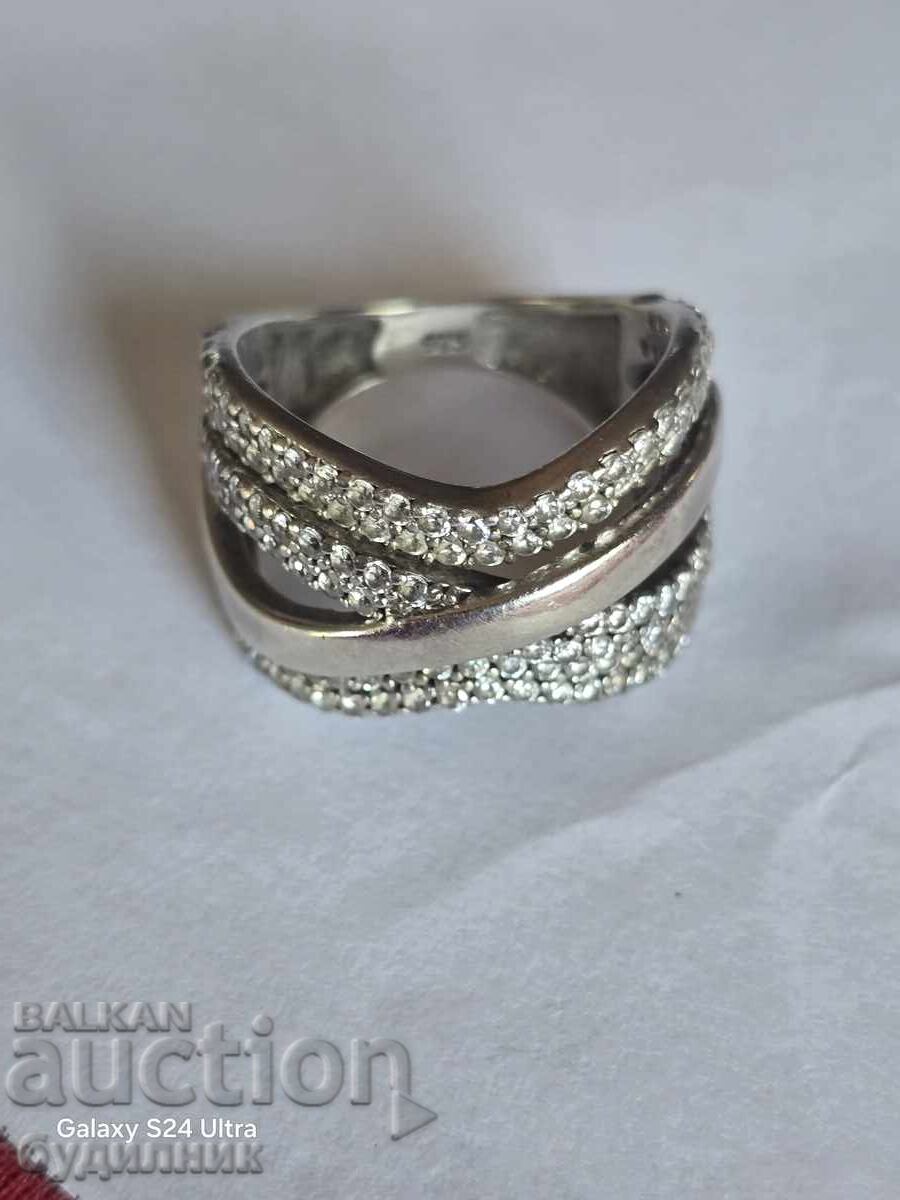 Сребърен Масивен пръстен. 17,5мм. Пускам над 100 Аукциона. Р с цена 43.99 лв. | € 22.49