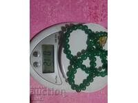 Χρυσό κολιέ, σμαράγδια - μειωμένη τιμή