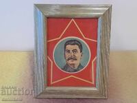 *$*Y*$* ΣΤΑΡ ΠΟΡΤΡΕΤΟ ΛΙΘΟΓΡΑΦΙΑ ΞΥΛΙΝΟ ΠΛΑΙΣΙΟ ΣΤΑΛΙΝ *$*Y*$*