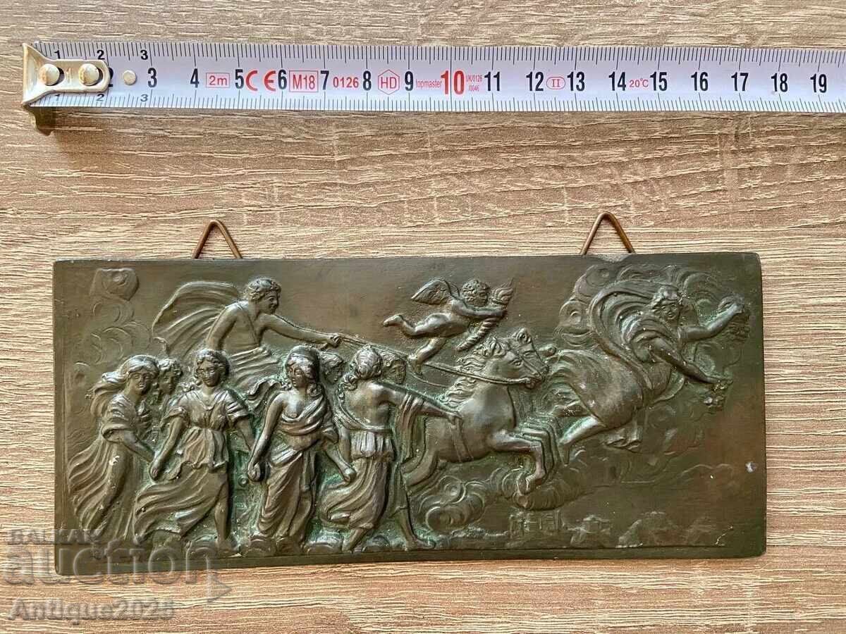 Доставка на Комплект от 5 антични бронзови плаки