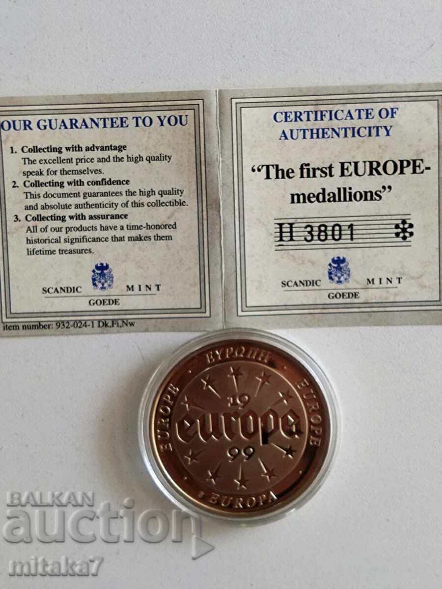 Medalia Europa 1999 Medalia Europa 1999