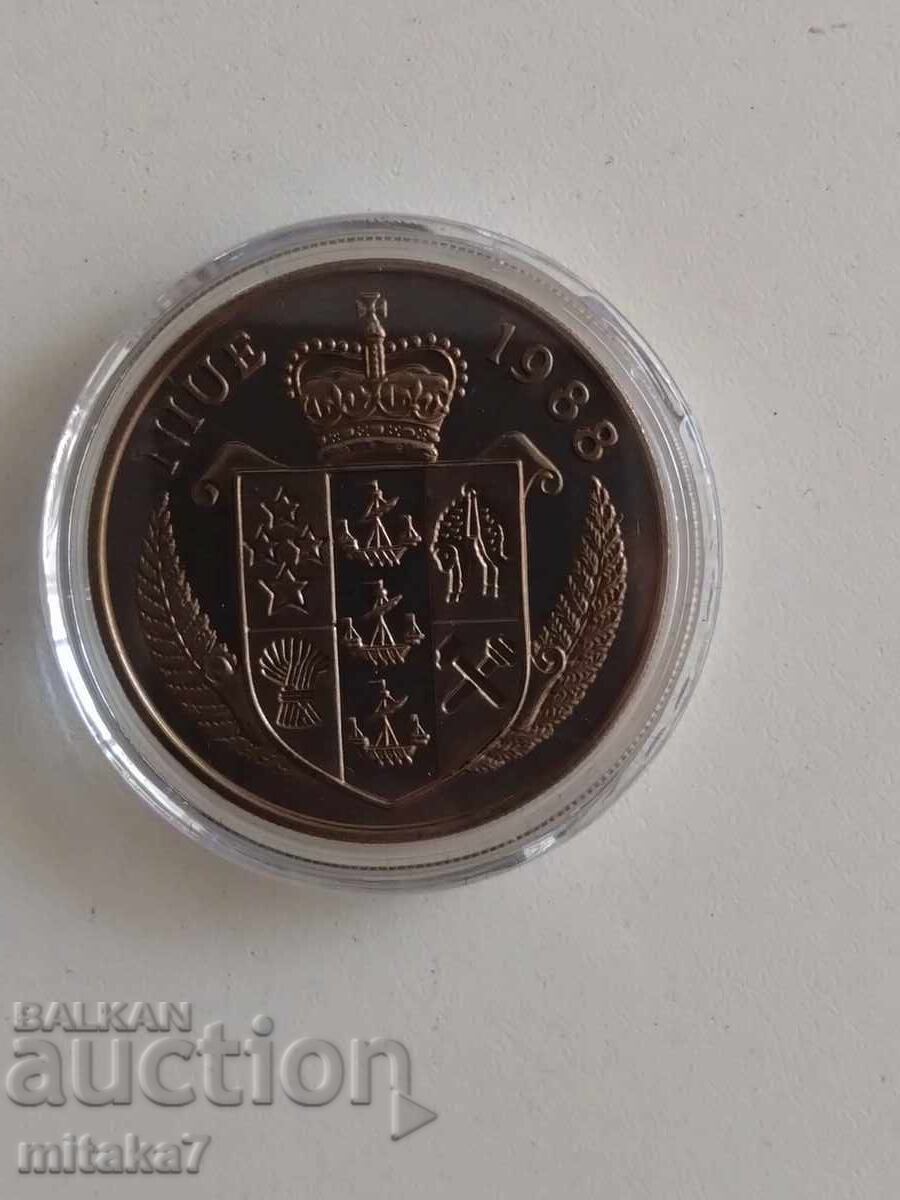 Auction  5 Dollar 1988, Niue Islands