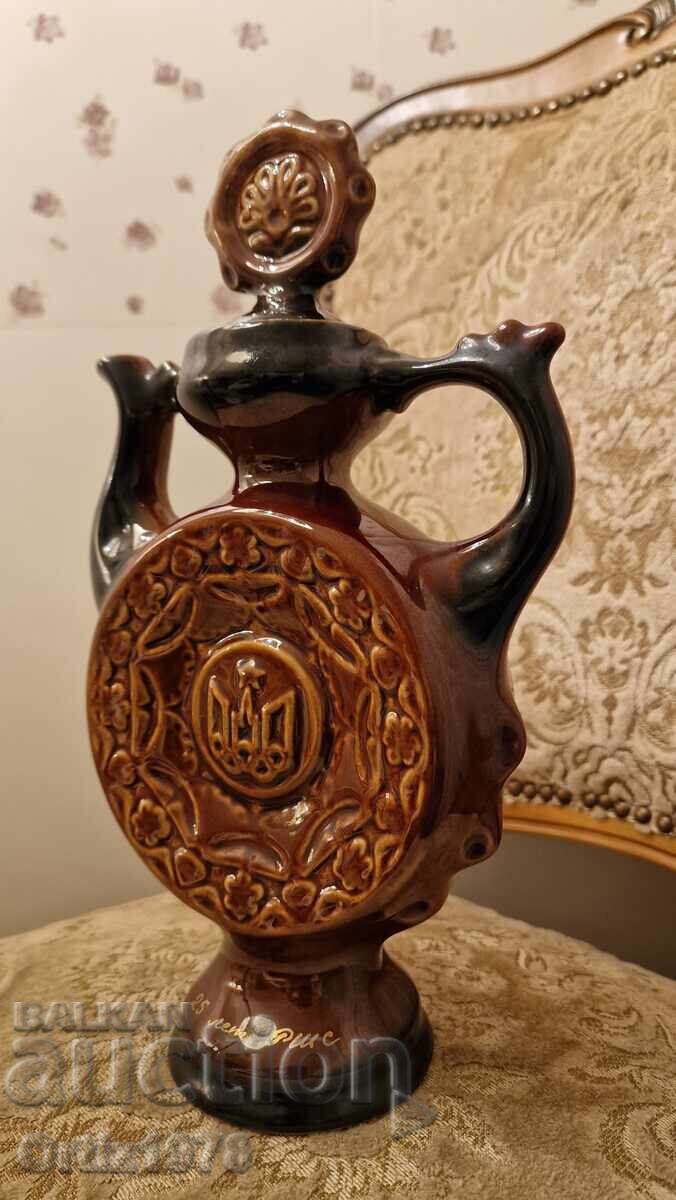 Δημοπρασία ΕΣΣΔ - κεραμική στάμνα κρασιού, 1980 Δημοπρασία ΕΣΣΔ - κεραμική στάμνα κρασιού, 1980