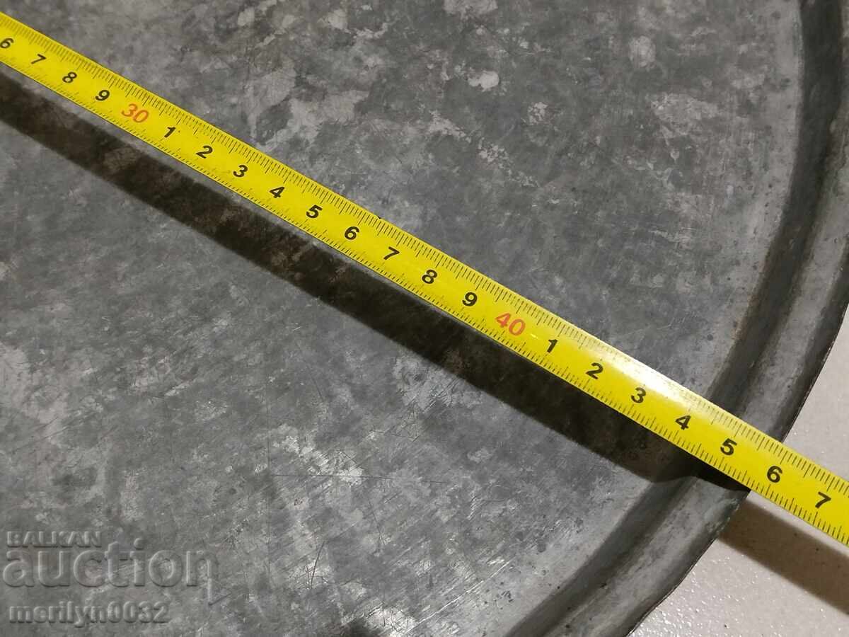 Παλιός χάλκινος δίσκος, πιατάκι, χαλκός, δίσκος, κατσαρόλα - 5