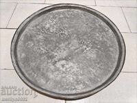 Tavă de cupru veche, farfurie, cupru, tavă, caserolă