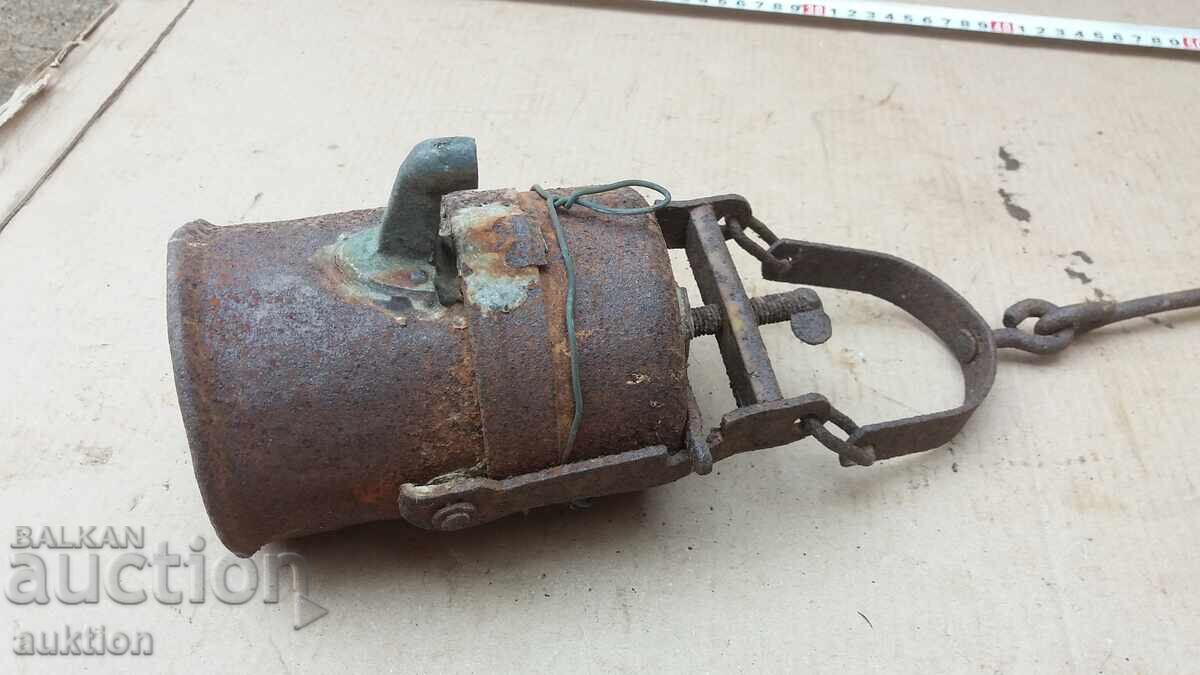 Δημοπρασία αντίκα φανάρι ανθρακωρύχου Carbide