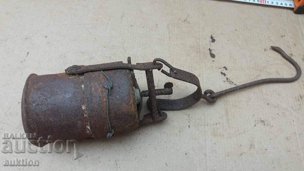 αντίκα φανάρι ανθρακωρύχου Carbide - 6