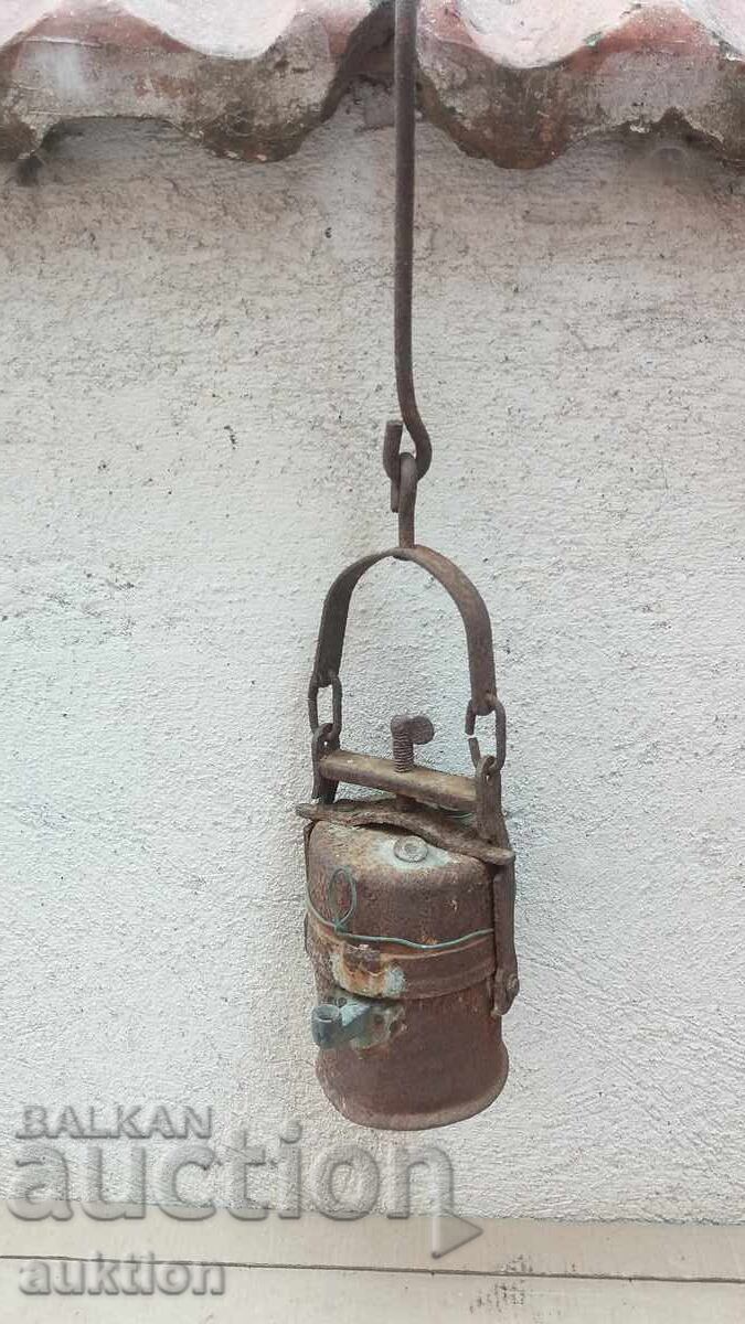 αντίκα φανάρι ανθρακωρύχου Carbide