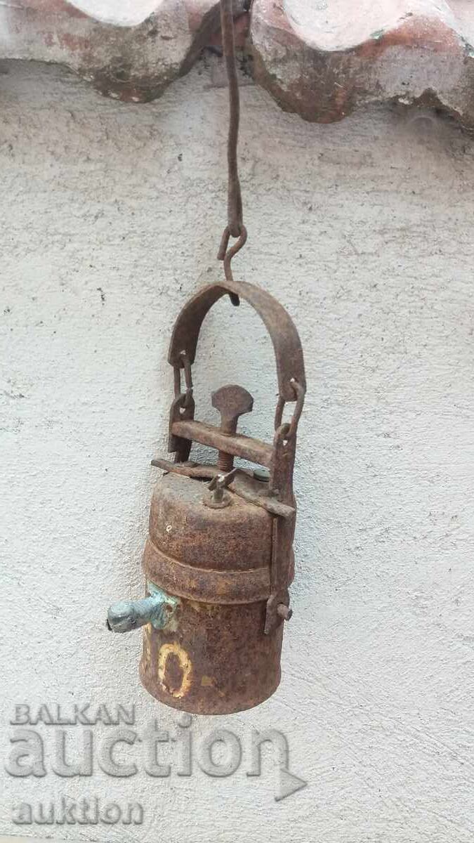 αντίκα φανάρι ανθρακωρύχου Carbide με τιμή 24.99 BGN | € 12.78