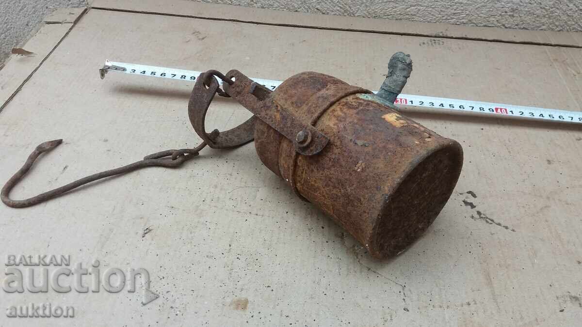 αντίκα φανάρι ανθρακωρύχου Carbide - 6