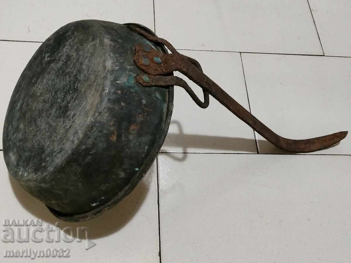 Аукцион Стар меден тиган, бакър, тава, меден съд