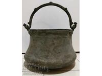 Tinned cauldron, copper, coin, cauldron, coin, copper vessel