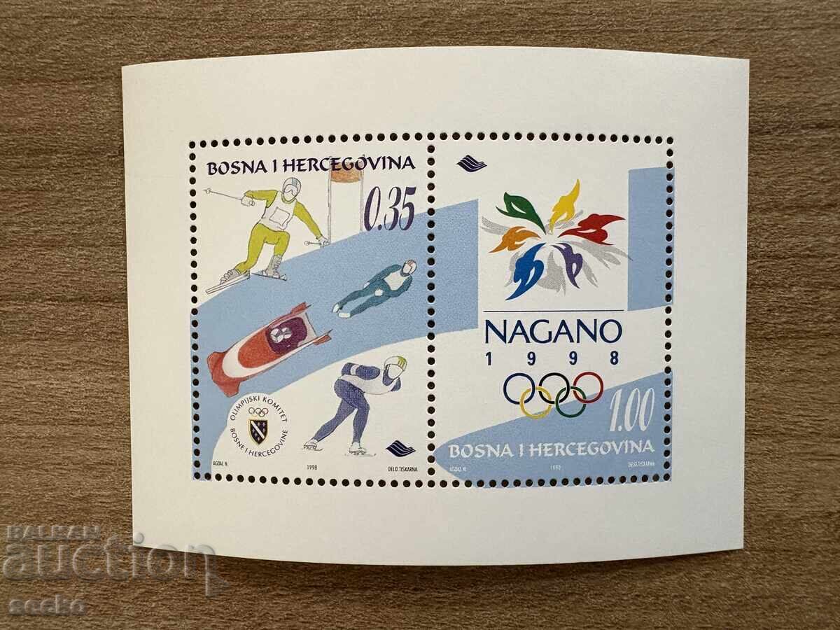 Βοσνία και Ερζεγοβίνη - Χειμερινοί Ολυμπιακοί Αγώνες... (1998) MNH Βοσνία και Ερζεγοβίνη - Χειμερινοί Ολυμπιακοί Αγώνες... (1998) MNH