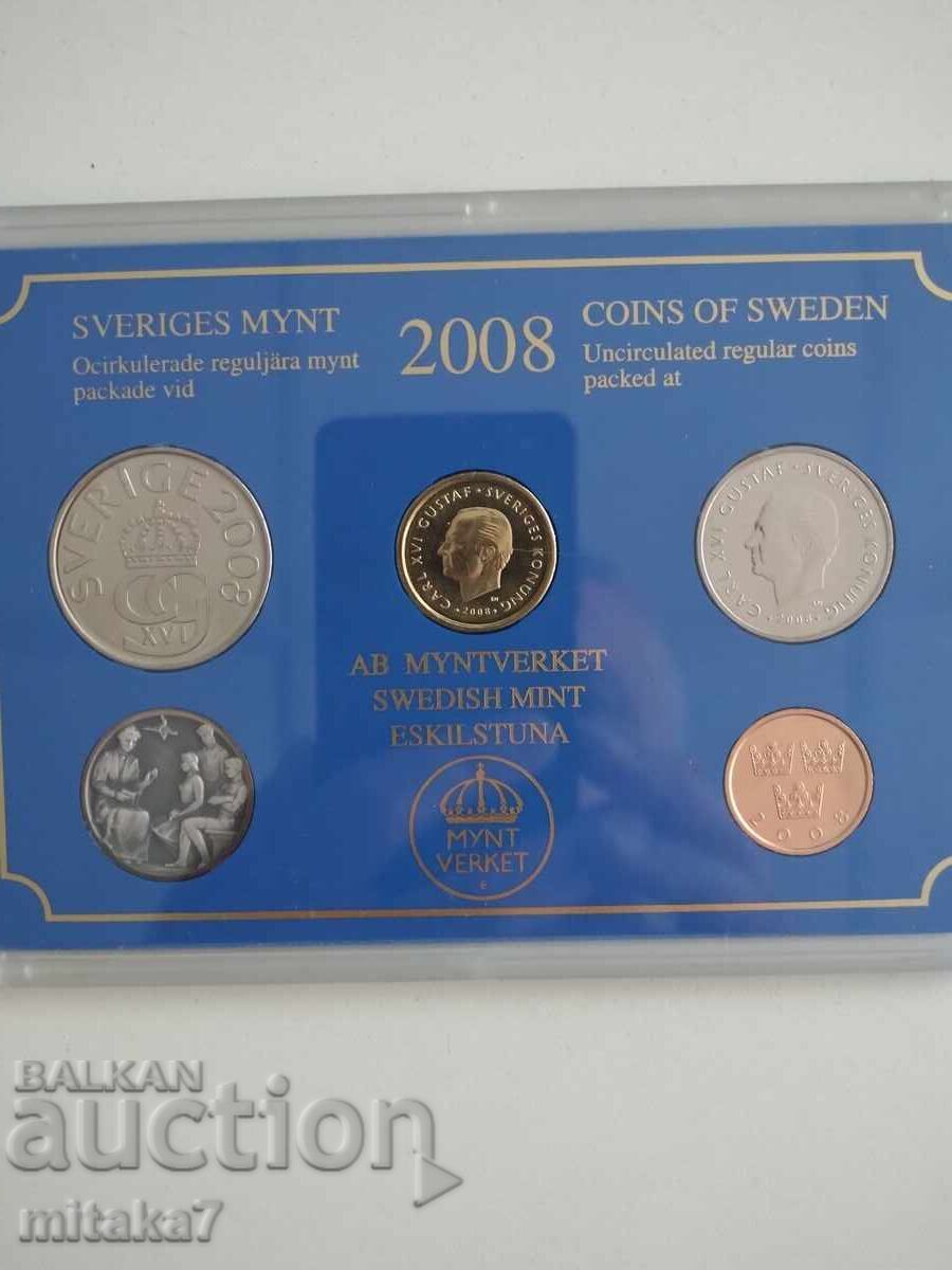 Set of coins, Sweden, 2008 Set of coins, Sweden, 2008
