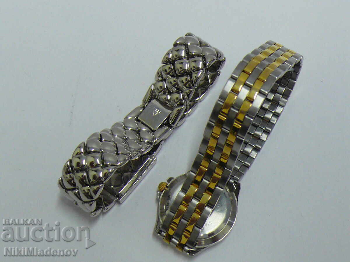 Livrarea Lot două ceasuri de mână quartz pentru femei, funcționale