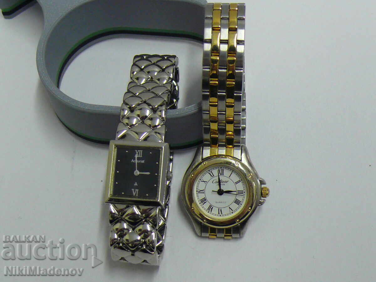 Lot două ceasuri de mână quartz pentru femei, funcționale