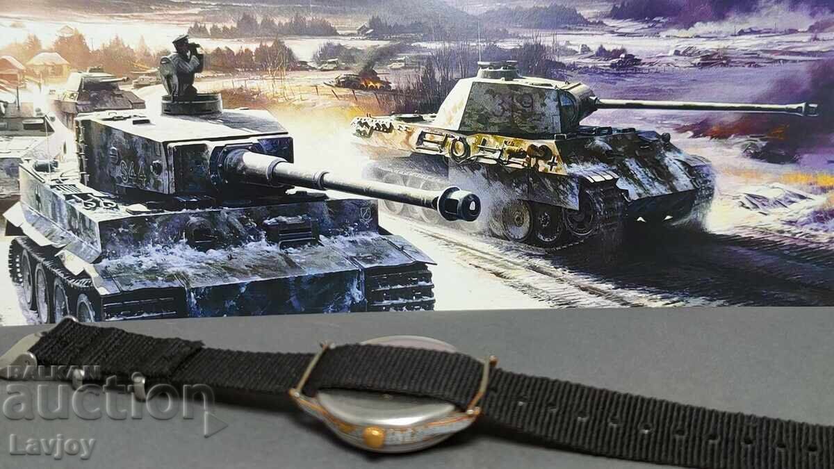 Ceas de mână militar WW 2 cu cadran negru - 5 Ceas de mână militar WW 2 cu cadran negru - 5