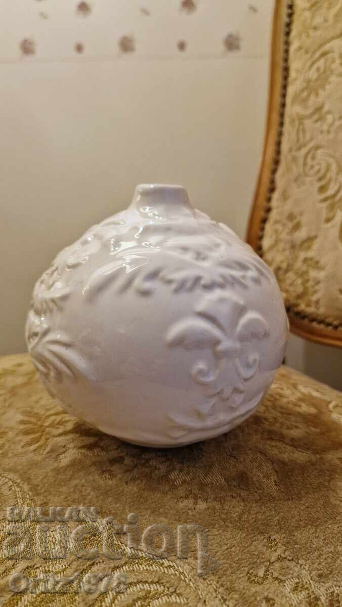 Vintage ceramic exquisite vase, ball with price 40.00 BGN | € 20.45
