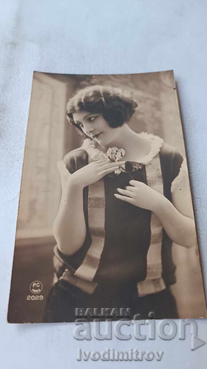 Καρτ ποστάλ Νεαρό κορίτσι Καρτ ποστάλ Νεαρό κορίτσι