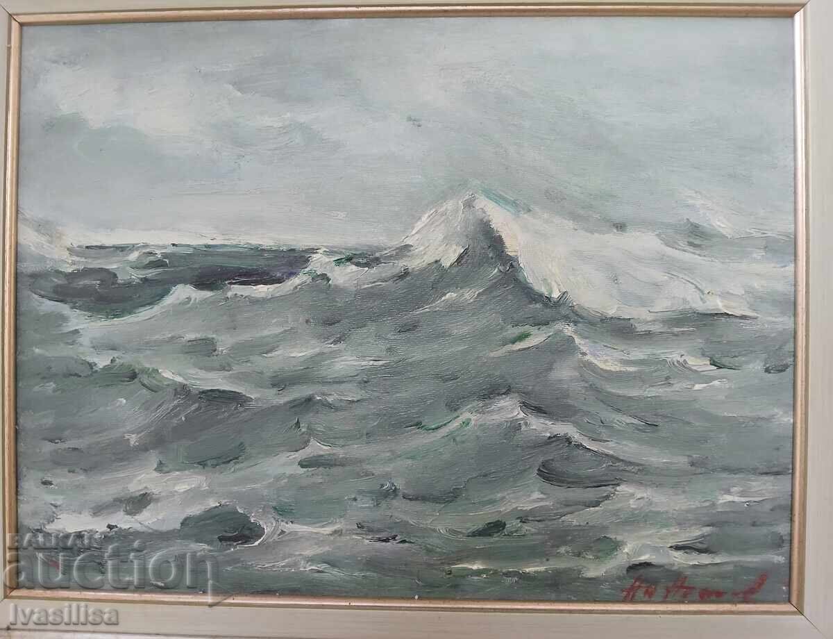 Θαλασσινό τοπίο Άγγελος Αθανασώφ 1921 -2014 με τιμή 1200.00 BGN | € 613.55