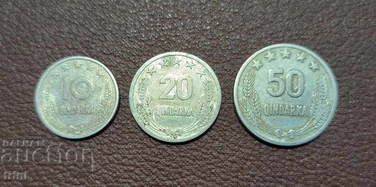Albania 1964 10, 20 și 50 qindarka Albania 1964 10, 20 și 50 qindarka