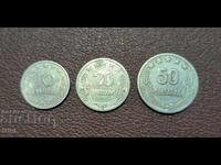 Albania 1964 10, 20 and 50 Qindarka