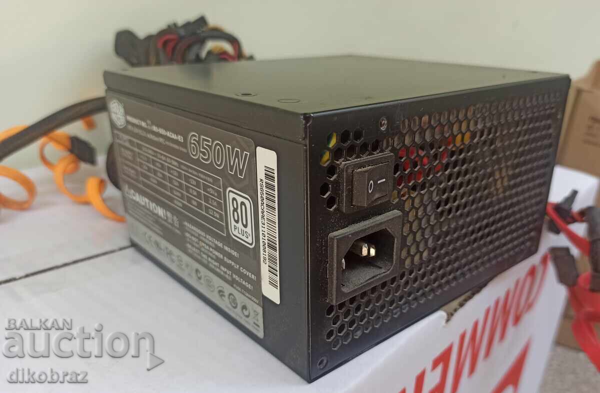 Δημοπρασία Τροφοδοτικό Cooler Master GX 650W 12cm fan RS-650-ACAA-E3 Δημοπρασία Τροφοδοτικό Cooler Master GX 650W 12cm fan RS-650-ACAA-E3