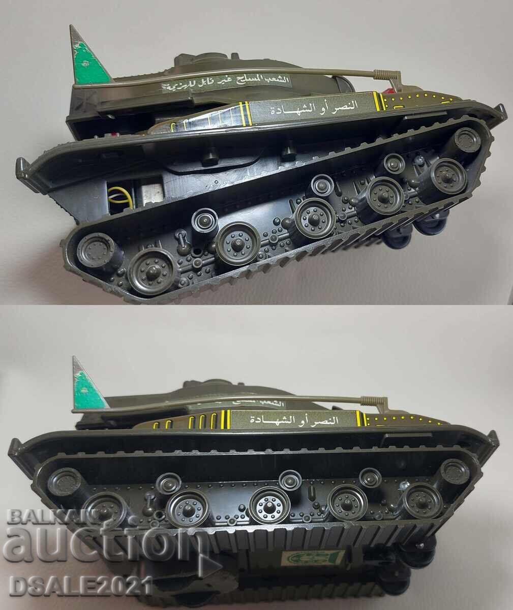 Tanc vechi japonez din metal, jucărie pe baterii arabă ds1520 - 5