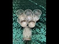 Cești - cristal rusesc 6/4 cm, 6 buc