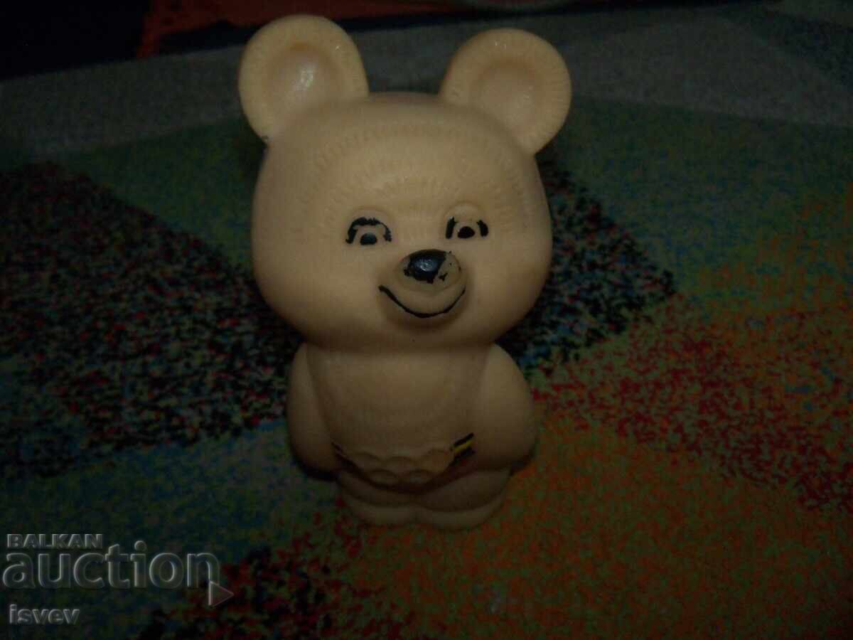 Large rubber bear Misha from the 1980 Olympics with price 15.00 BGN | € 7.67